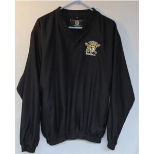 Topsail High Pirates Baseball Jacket Pullover V Neck Style Black LOGO Medium NC